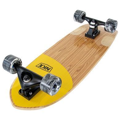 Серф скейт NKX Wide Surfskate Surfing Skull колір Жовтий 4