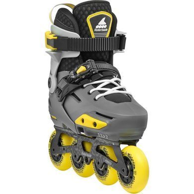 Детские ролики Rollerblade Apex charcoal-yellow  цвет Серый 7