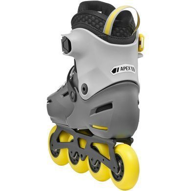 Детские ролики Rollerblade Apex charcoal-yellow  цвет Серый 9