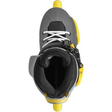 Детские ролики Rollerblade Apex charcoal-yellow  цвет Серый 8
