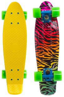 Пенни борд Fish Skateboards Print цвет Зелёный 1