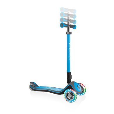 Самокат Globber Elite Deluxe Lights оригинал цвет Голубой 3