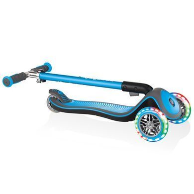 Самокат Globber Elite Deluxe Lights оригинал цвет Голубой 2
