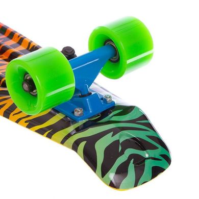 Пенни борд Fish Skateboards Print цвет Зелёный 5