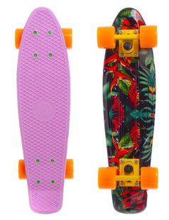 Пенни борд Fish Skateboards Print цвет Розовый 1