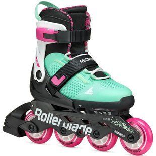 Детские ролики Rollerblade Microblade XT Black/Sea green цвет Ментол 1