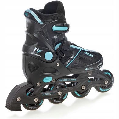 Ролики Raven Pulse Black/Cyan  колір Блакитний 3