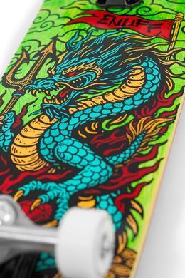 Скейтборд Enuff Yokai dragon  колір Зелений 8