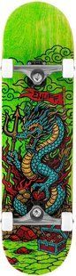 Скейтборд Enuff Yokai dragon  колір Зелений 1