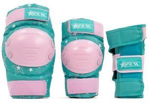 Захист для роликів SFR Star Jr Pink/Green  колір Ментол 1