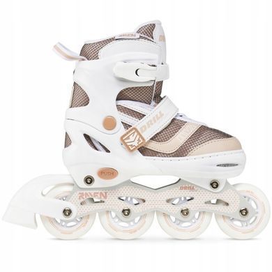Детские ролики Raven Drill White/Coffee  цвет Бежевый 2