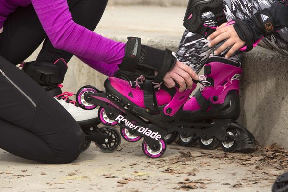 Дитячі ролики RollerBlade MicroBlade колір Чорний / Рожевий 6