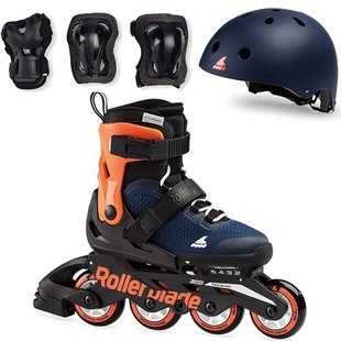 Ролики дитячі Rollerblade Cube комплект з захистом колір Помаранчевий 1