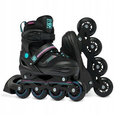 Розсувні ролики Raven Drill Mint/Pink колір Чорний / Рожевий 4