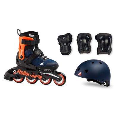 Ролики детские Rollerblade Cube комплект с защитой цвет Оранжевый 3