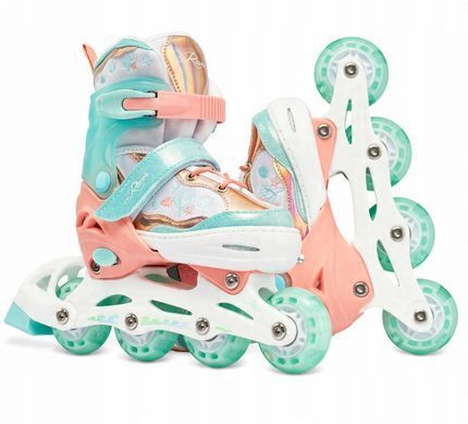 Ролики с светящимися колесами Raven Isla Orange/Mint цвет Оранжевый 6